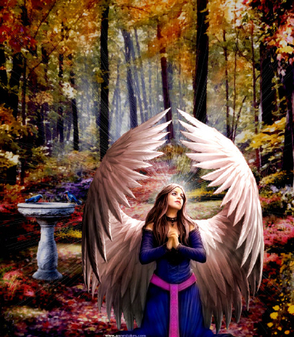 Female Angel with wings